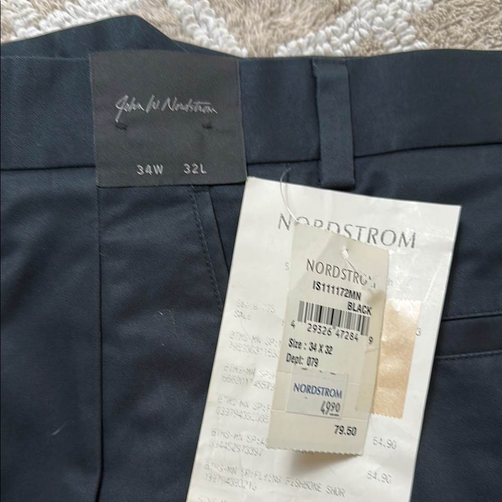 John W. Nordstrom Men's Black Pants